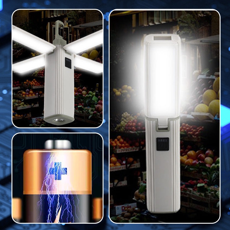 🔥Black Friday Sale🔦✨【2-in-1 Foldable Work Light with Power Bank】✨ -⚡USB Rechargeable COB Lamp for Camping & Emergencies