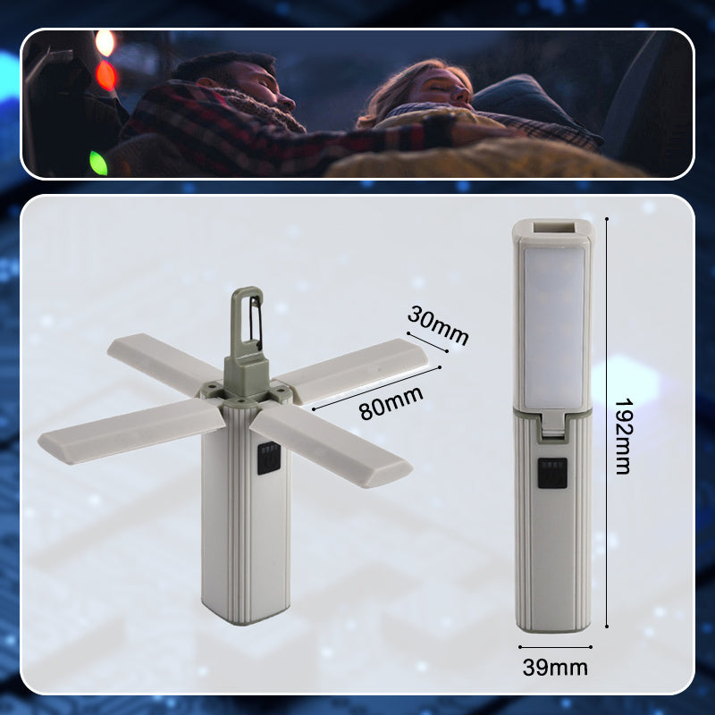 🔥Black Friday Sale🔦✨【2-in-1 Foldable Work Light with Power Bank】✨ -⚡USB Rechargeable COB Lamp for Camping & Emergencies