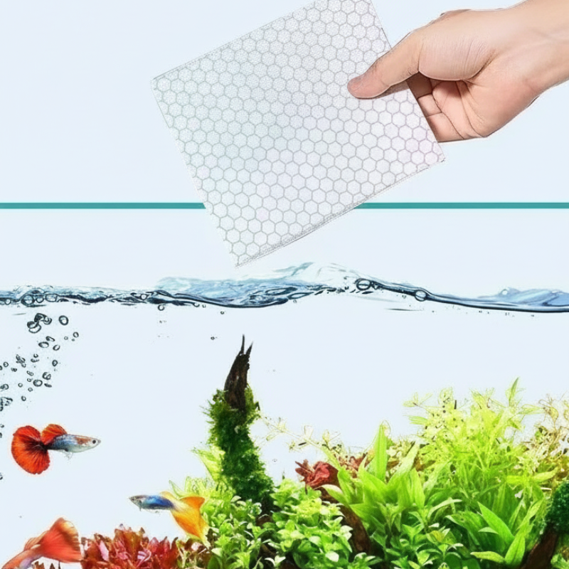 ⚡🐠 BUY 1 GET 1 FREE! ✨ AQUARIUM CLARIFYING SHEETS - Crystal Clear Water in 24 Hours, Removes Odors and Impurities, Safe for All Fish and Plants 🌿🔮