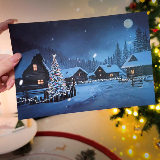 ✨ Creative Christmas Greeting Card with Temperature Change