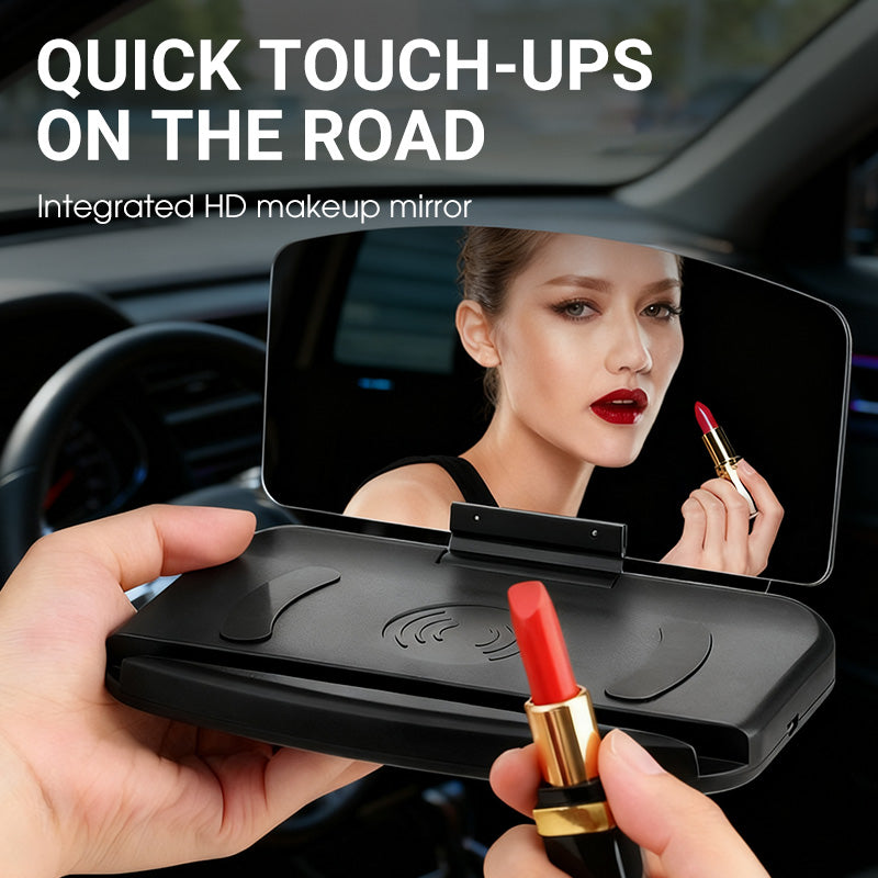 Wireless Charging Car HUD Holder for Phones