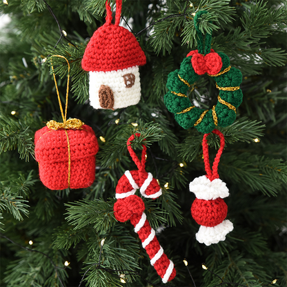 🎄🎁Cozy Handmade Christmas Ornaments - 🧶Soft Yarn Decor to Add Warmth & Nostalgia to Your Tree!