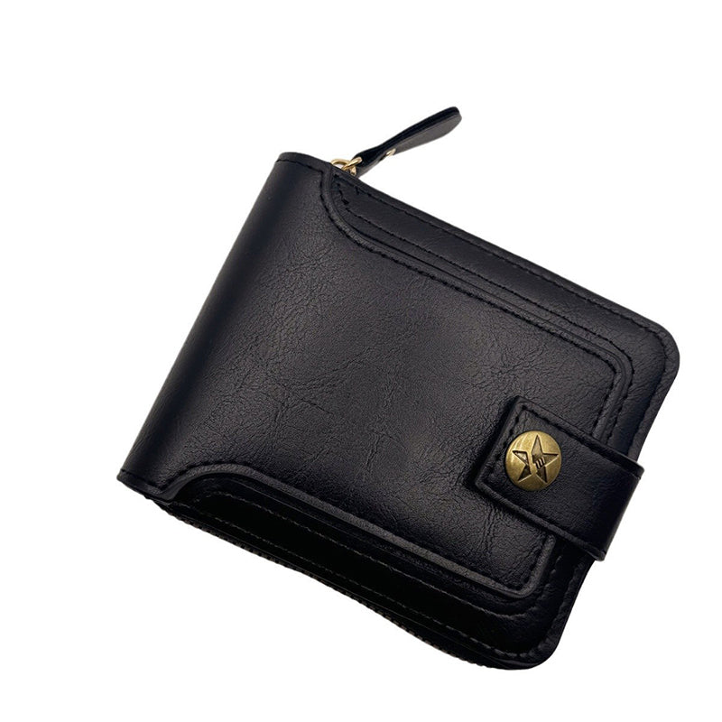 Men's Vintage Style Zipper Wallet