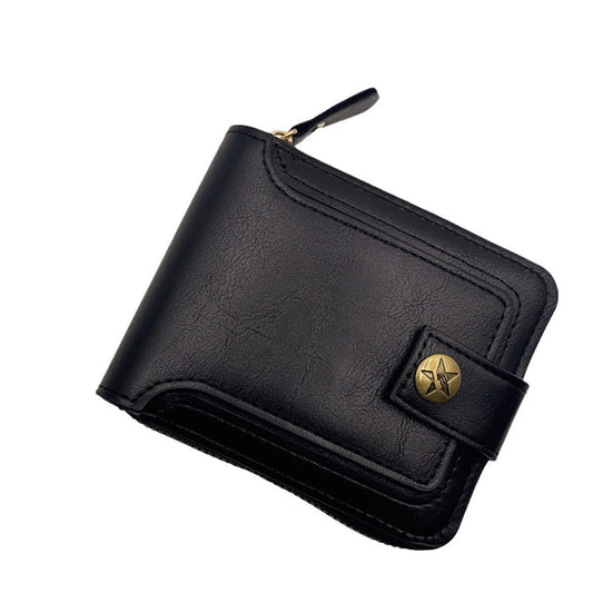 Men's Vintage Style Zipper Wallet