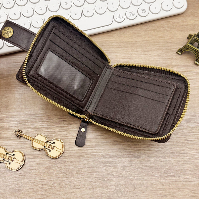 Men's Vintage Style Zipper Wallet