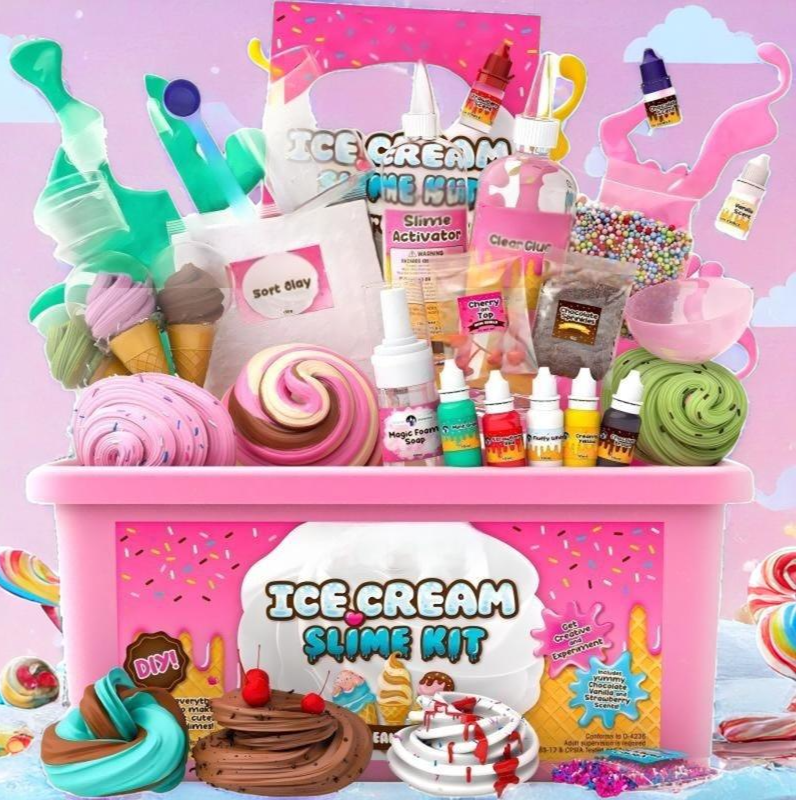 Original Stationery Ice Cream Slime Kit for Girls
