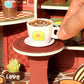 ✨☕Build Your Mini Coffee Shop - 🎁DIY Craft Kit with Realistic Details & Squeeze Cream Feature!