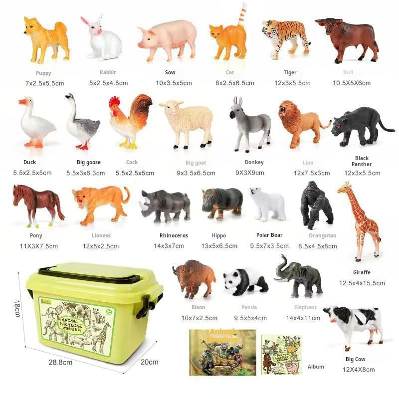🦖28PCS Simulation Animal Models - Exploring the Fantasy Animal World