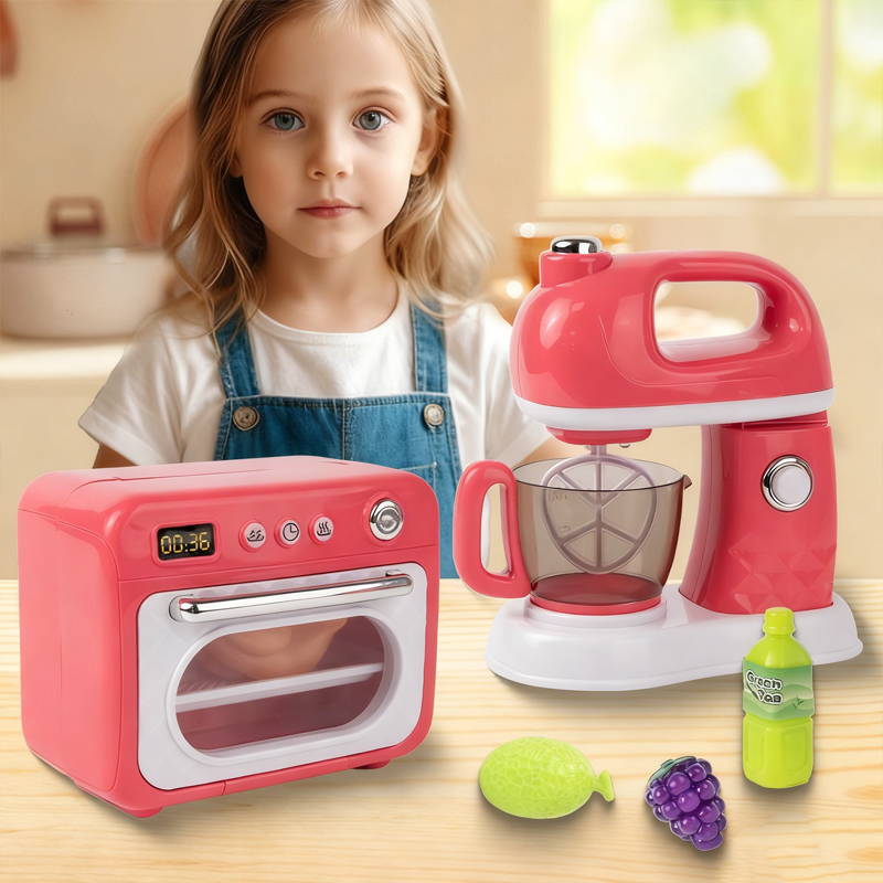 🎁Xmas SALE 50% Off🧑‍🍳✨[Kids Kitchen Playset with Lights & Sounds]✨ - Interactive Appliance Set with Realistic Features, Safe & Durable!🚀