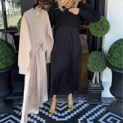 ✨Women's Elegant 2-Piece Set: Twist-Knot Top & Maxi Dress🌸