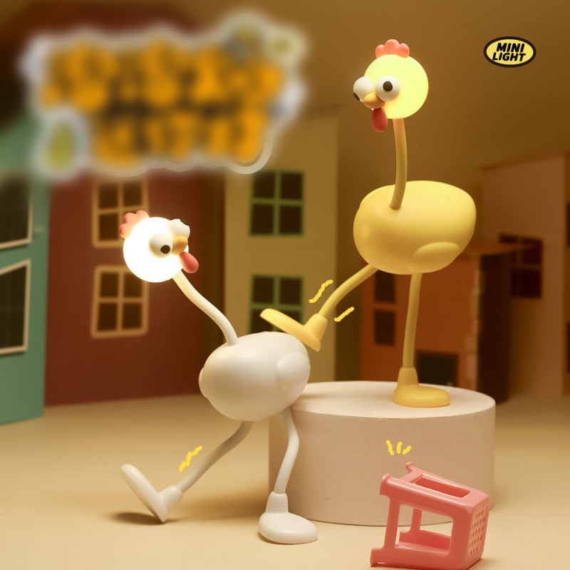 🔥🎄Buy 2 Get 1 Free🤪Flexible Poseable Chicken Desktop Lamp
