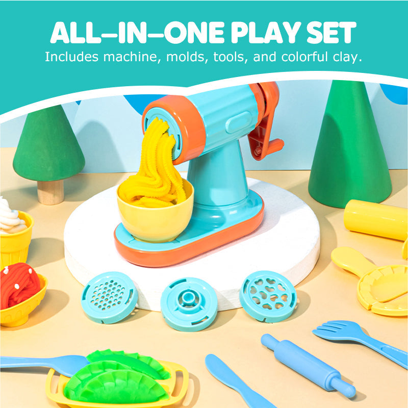 🎉Xmas Hot Sale 50%OFF🎄🎁Kids Clay Noodle Maker Playset