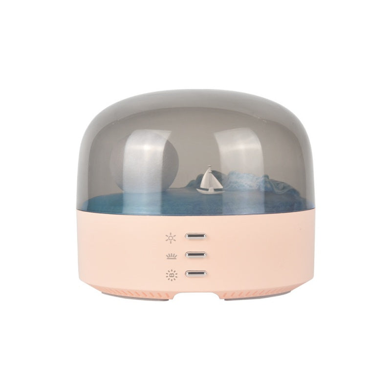 Moon Sea Landscape LED Night Light Speaker