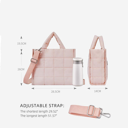 Waterproof Lightweight Quilted Tote Bag for Women