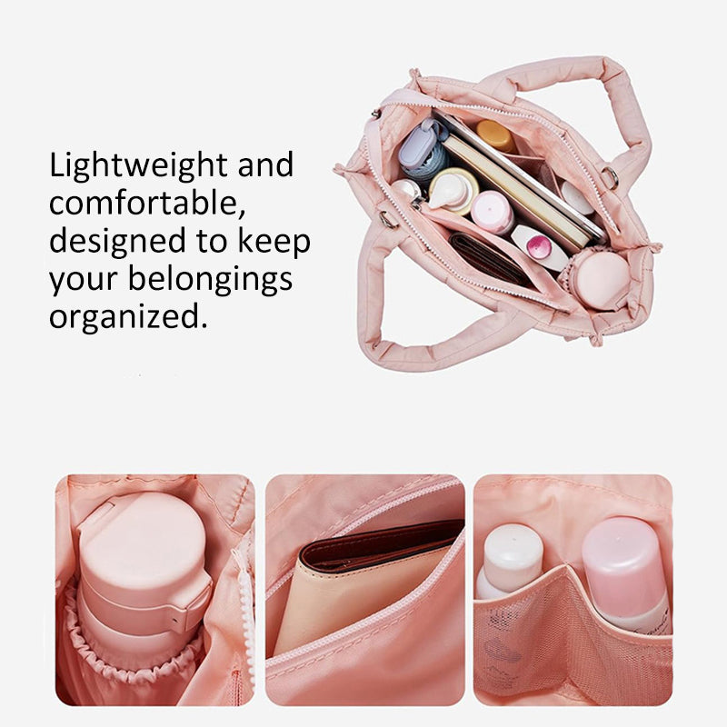 Waterproof Lightweight Quilted Tote Bag for Women