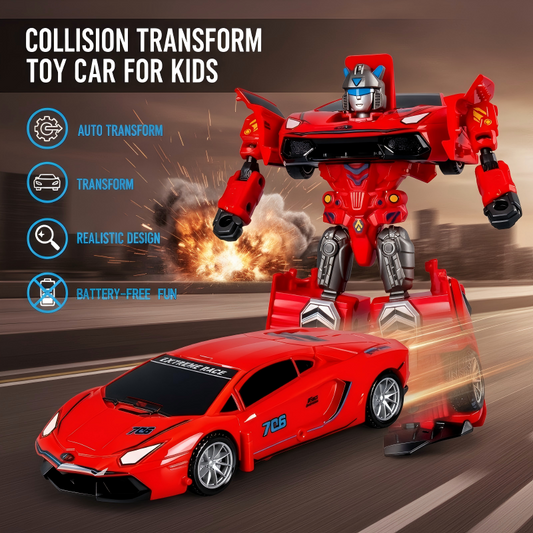 🤖🚗Collision Transform Toy Car for Kids