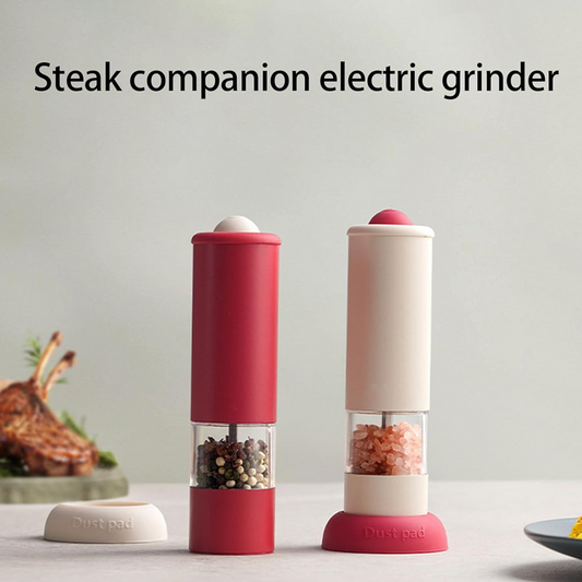 ⚡HOT SALE🧂USB Rechargeable Electric Salt and Pepper Grinder Set - ✨Adjustable Coarseness & One-Handed Operation!
