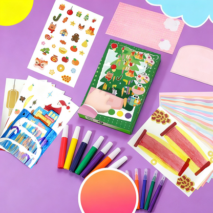 🎄Xmas Hot 50% Off🚀35PCS Rainbow Scratch Art Kit for Kids