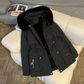 Elegant Insulated Parka Coat with Drawstring Waist