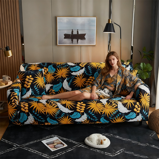 Bohemian Style Printed Elastic Sofa Cover