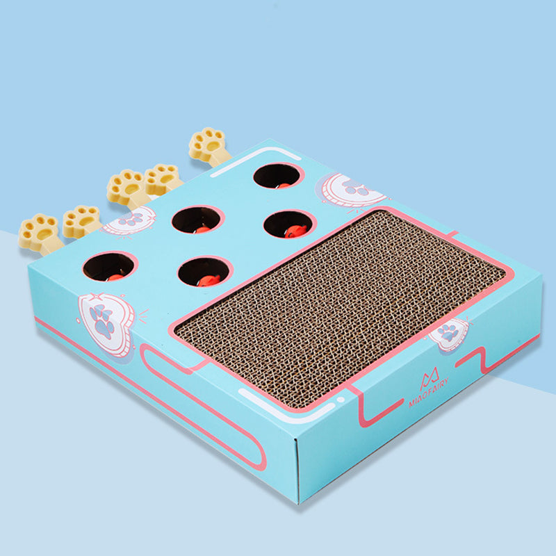 3-in-1 Interactive Whack-A-Mole Cat Scratcher Toy