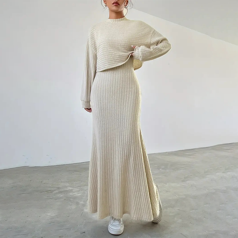 🔥Women's Casual Top & Skirt 2-Piece Set -⚡Free Shipping