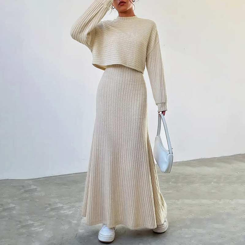 🔥Women's Casual Top & Skirt 2-Piece Set -⚡Free Shipping