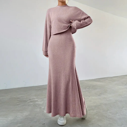 🔥Women's Casual Top & Skirt 2-Piece Set -⚡Free Shipping