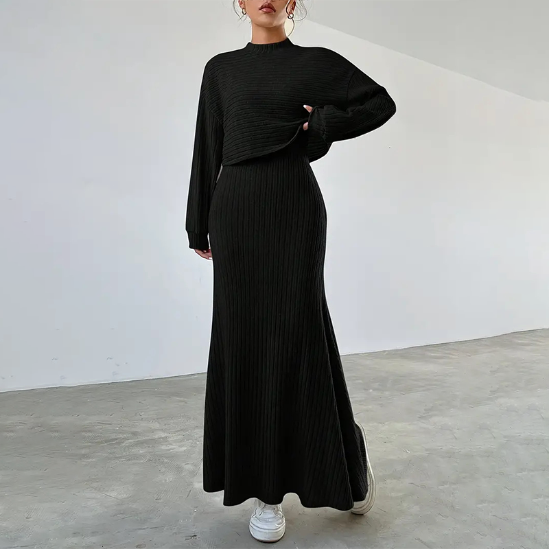 🔥Women's Casual Top & Skirt 2-Piece Set -⚡Free Shipping