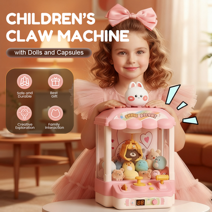 🧸New Year Gifts 50% Off📢Adorable Animal Claw Machine (Includes Plushies and Capsule Toys)🔥 Free Delivery