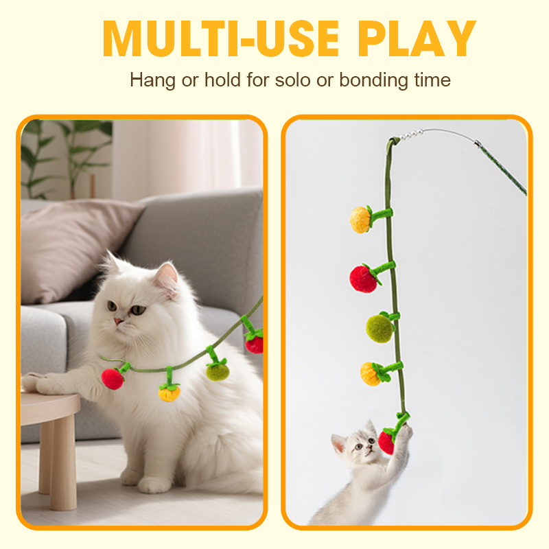 📢📢HOT SALE 50% OFF!!!✨Interactive Fruit-Shaped Catnip Toy String
