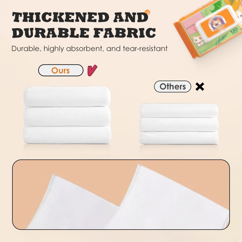 Pet No-Rinse Grooming Wipe Gloves