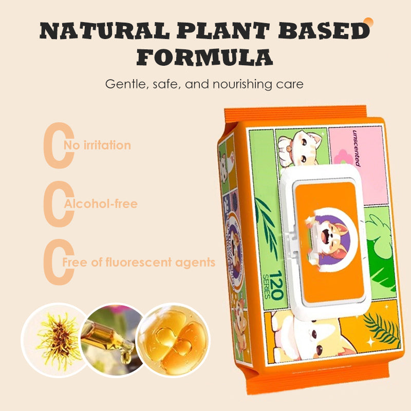 Pet No-Rinse Grooming Wipe Gloves