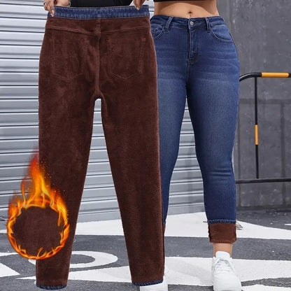🔥New arrivals offer-Women's High-Stretch Plush-Lined Skinny Jeans
