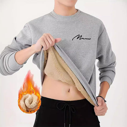 Men's Thermal Lined Crewneck Sweatshirt