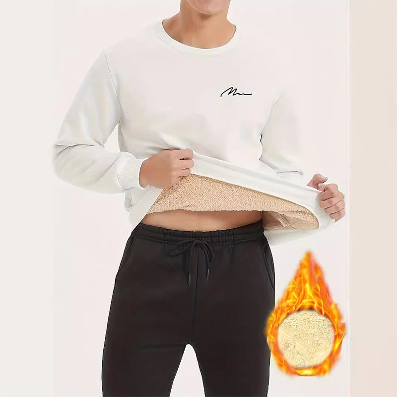 Men's Thermal Lined Crewneck Sweatshirt
