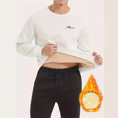 Men's Thermal Lined Crewneck Sweatshirt
