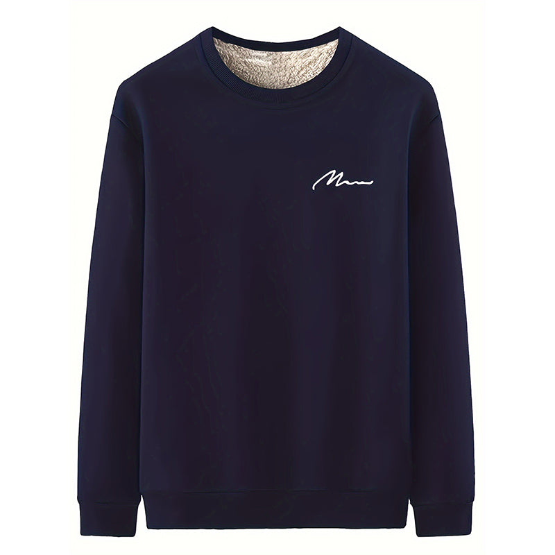 Men's Thermal Lined Crewneck Sweatshirt