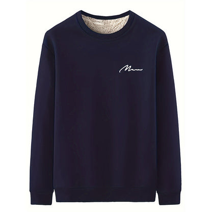 Men's Thermal Lined Crewneck Sweatshirt