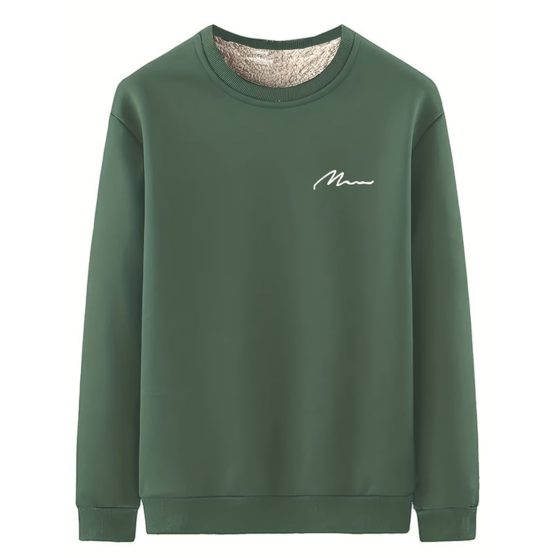 Men's Thermal Lined Crewneck Sweatshirt