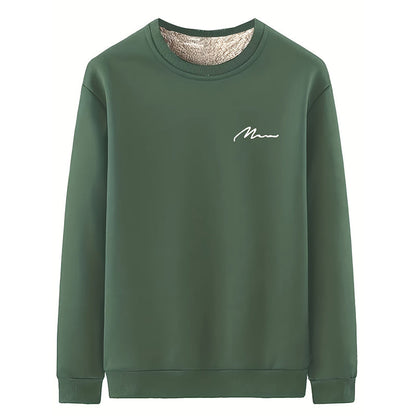 Men's Thermal Lined Crewneck Sweatshirt