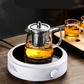 Glass Teapot with Removable Stainless Steel Infuser