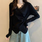 Women's Elegant Lace-Trim V-Neck Top | Elegant & Everyday