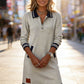 Women’s Fashion Collared Long-Sleeve Dress