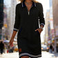 Women’s Fashion Collared Long-Sleeve Dress