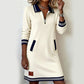 Women’s Fashion Collared Long-Sleeve Dress