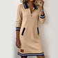Women’s Fashion Collared Long-Sleeve Dress