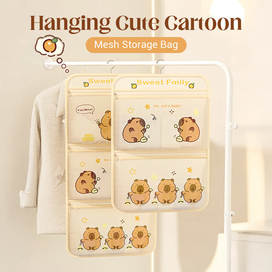 Hanging Cute Cartoon Mesh Storage Bag