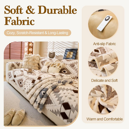 ⏳Limited-time 50% off⏰Modern Geometric Plush Sofa Cover🛋️ | Style & Protection for Your Living Room✨