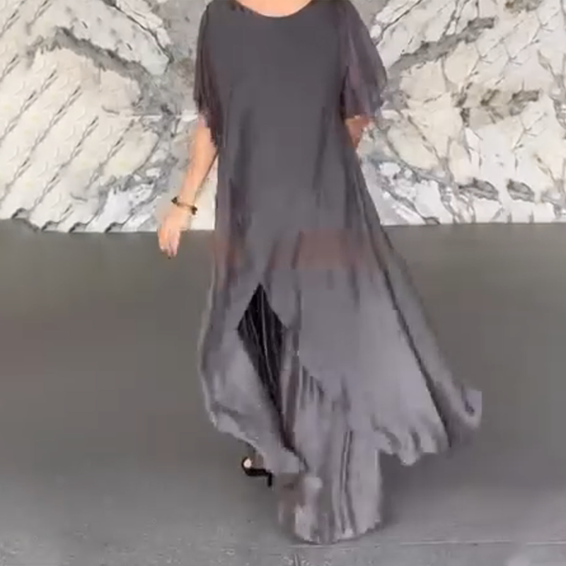 Women's Irregular Top & Loose Pants Set